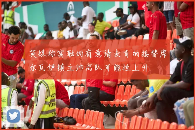 英媒称富勒姆有意请麦肯纳接替席尔瓦伊镇主帅离队可能性上升